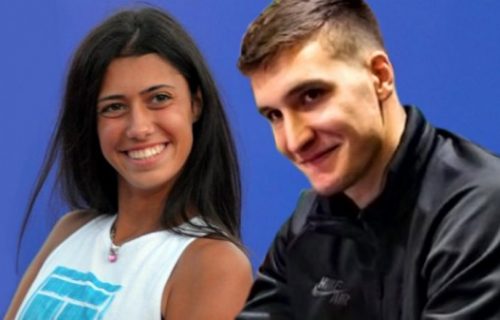 Prva zajednička slika Bogdana Bogdanovića i Olge Danilović: U paru bili na venčanju srpske teniserke